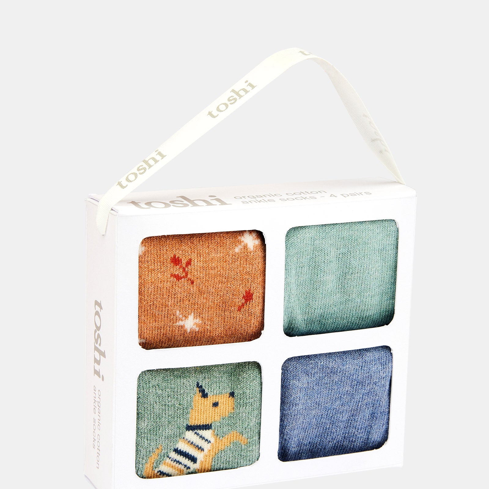 Organic Socks Gift Box Ankle - assorted
