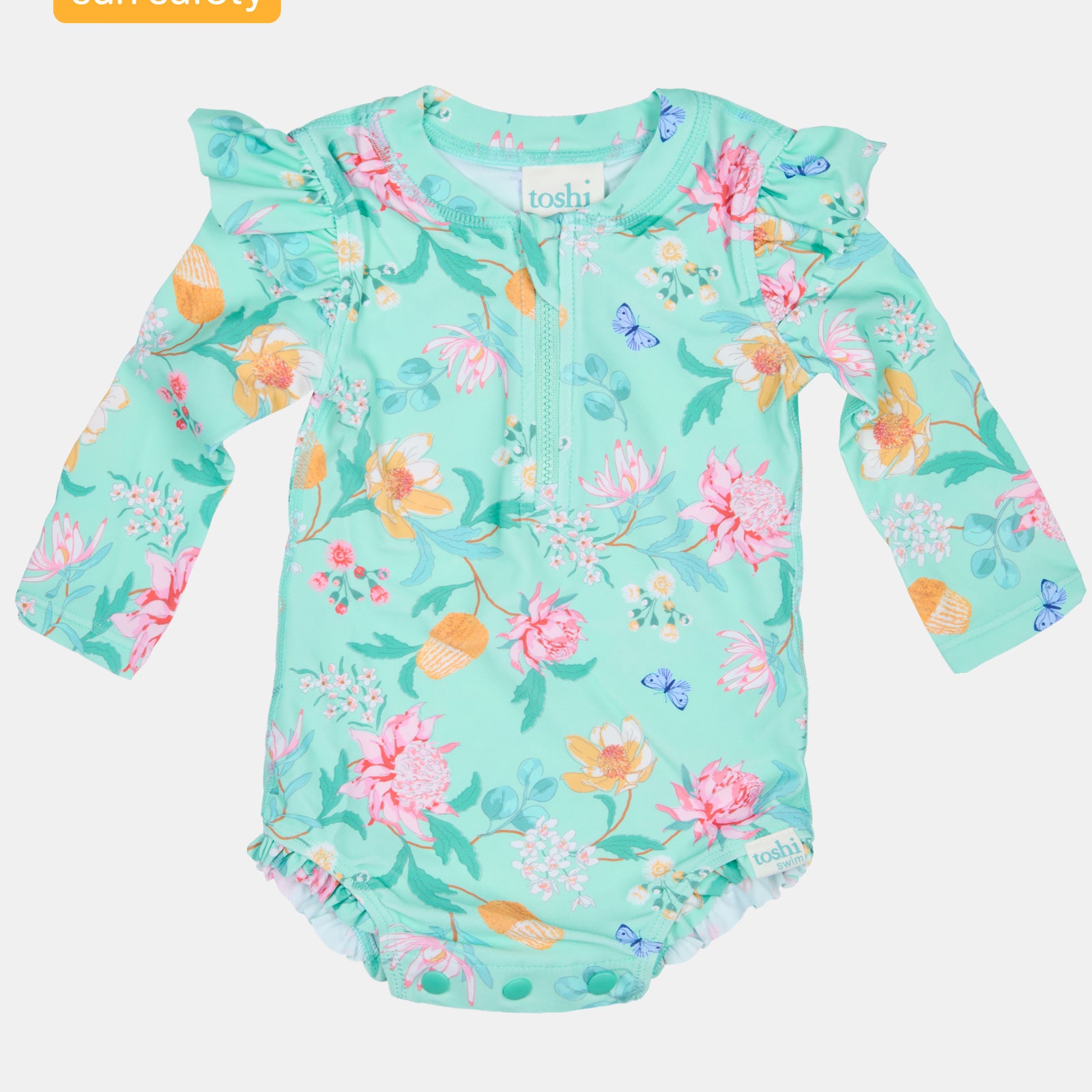 Swim Onesie L/S Ripple