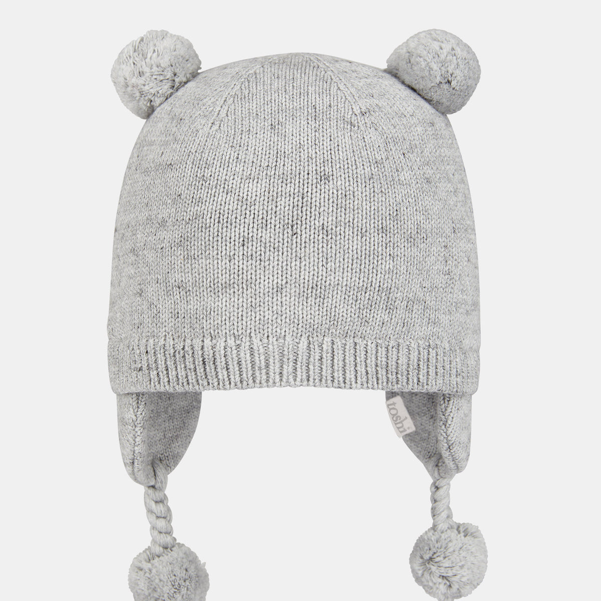 Baby Organic Earmuff | Grey Solid | Toshi