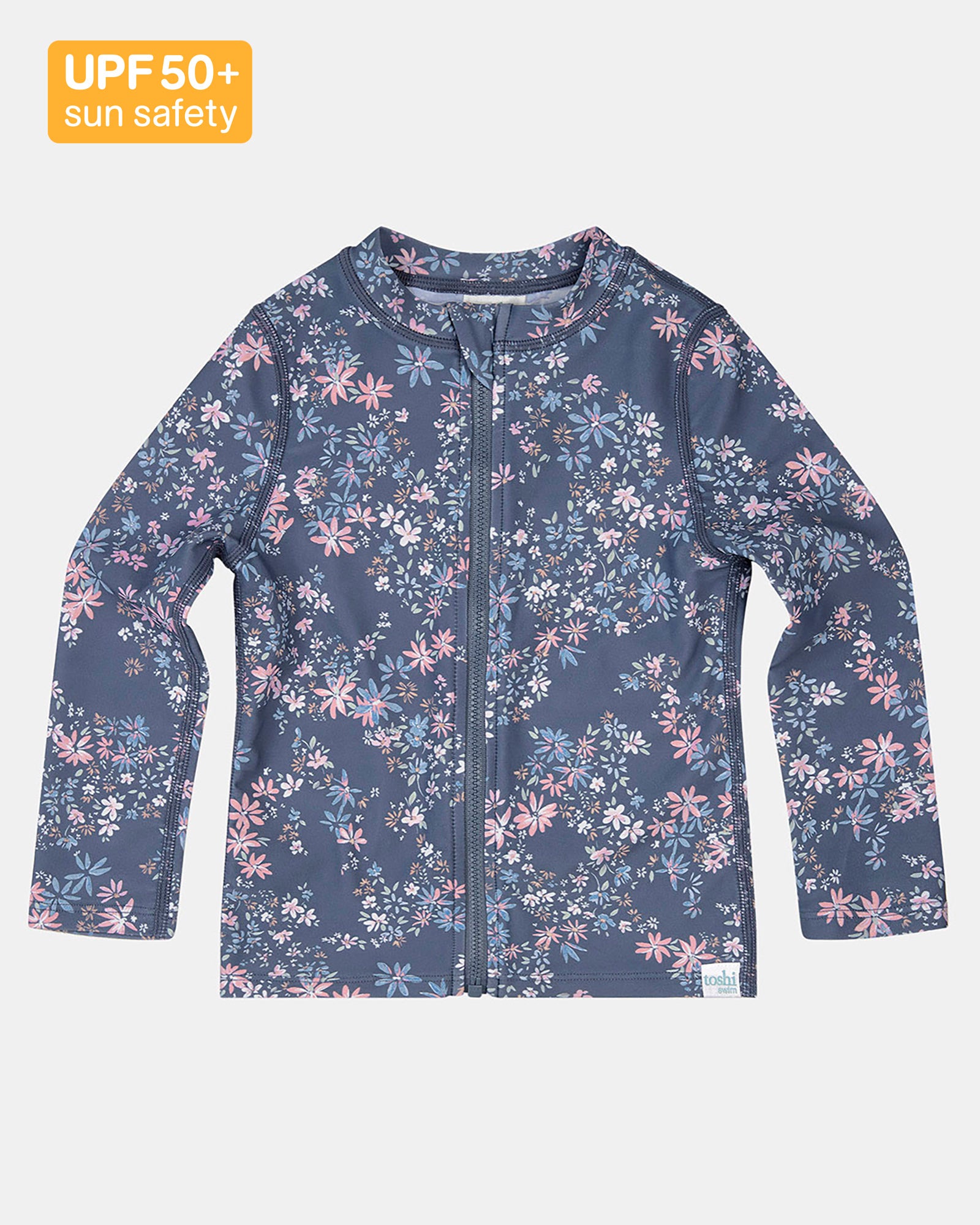 Swim Kids Rashie L/S Full Zip Classic