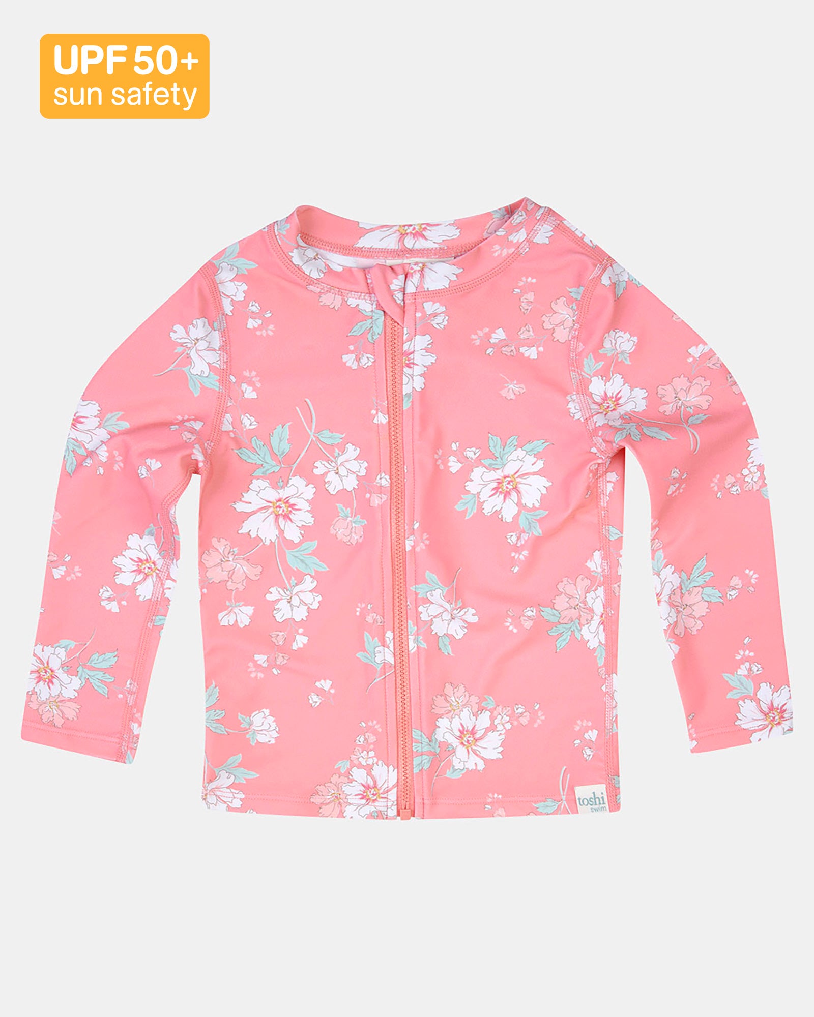 Swim Kids Rashie L/S Full Zip Classic