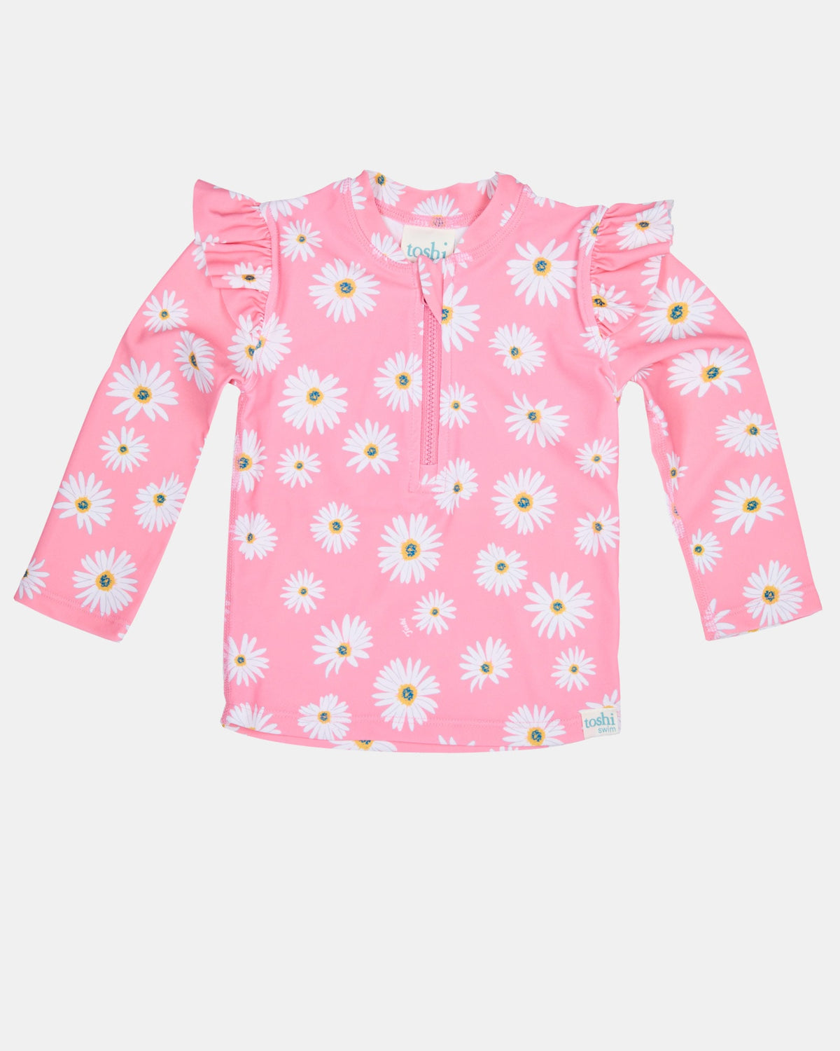 Baby Swim Rashie L/S | Pink Floral | UPF 50+ | Toshi